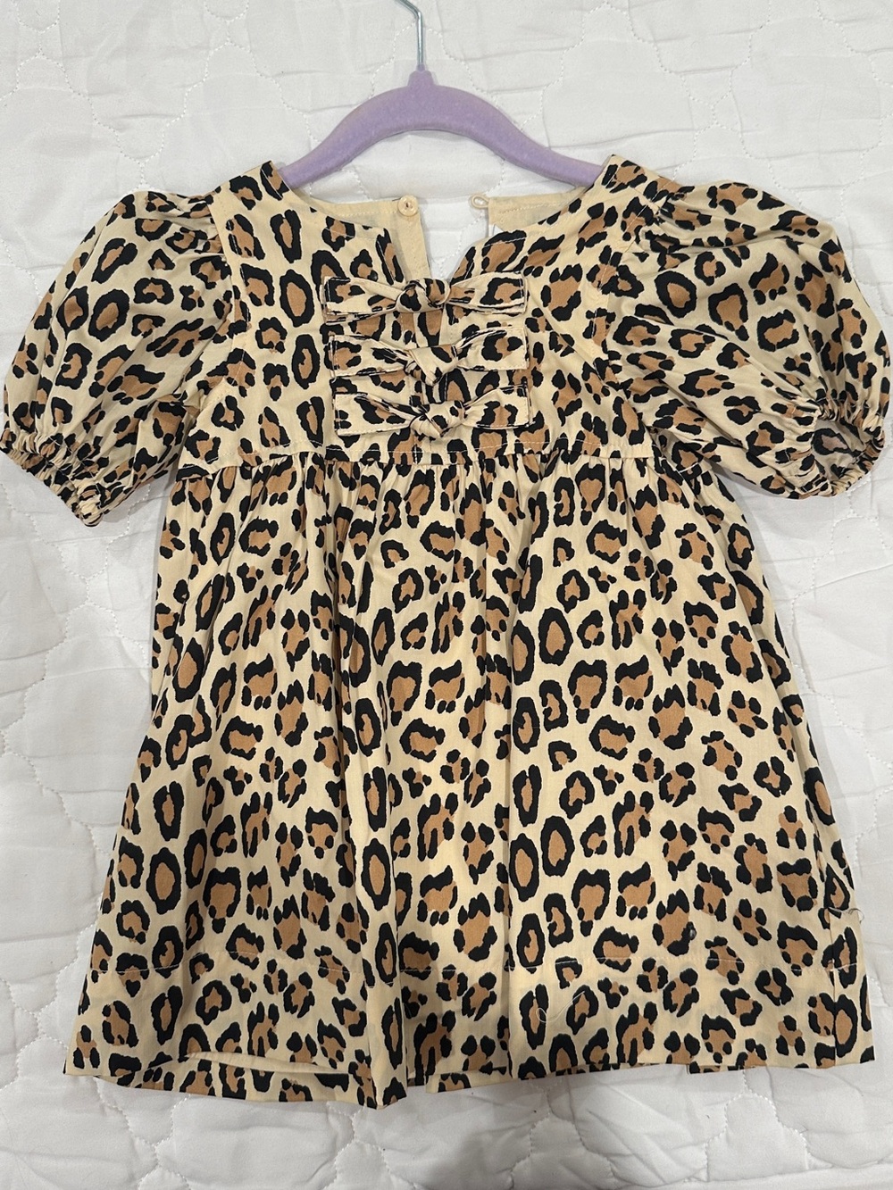 Janie and Jack Leopard Print Dress